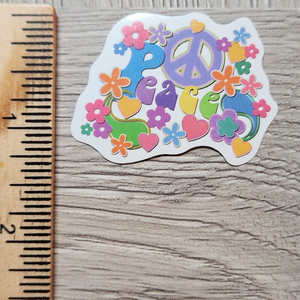 10 for $10 Flower Power Stickers Groovy Hippie 60s 70s Flower Child A675
